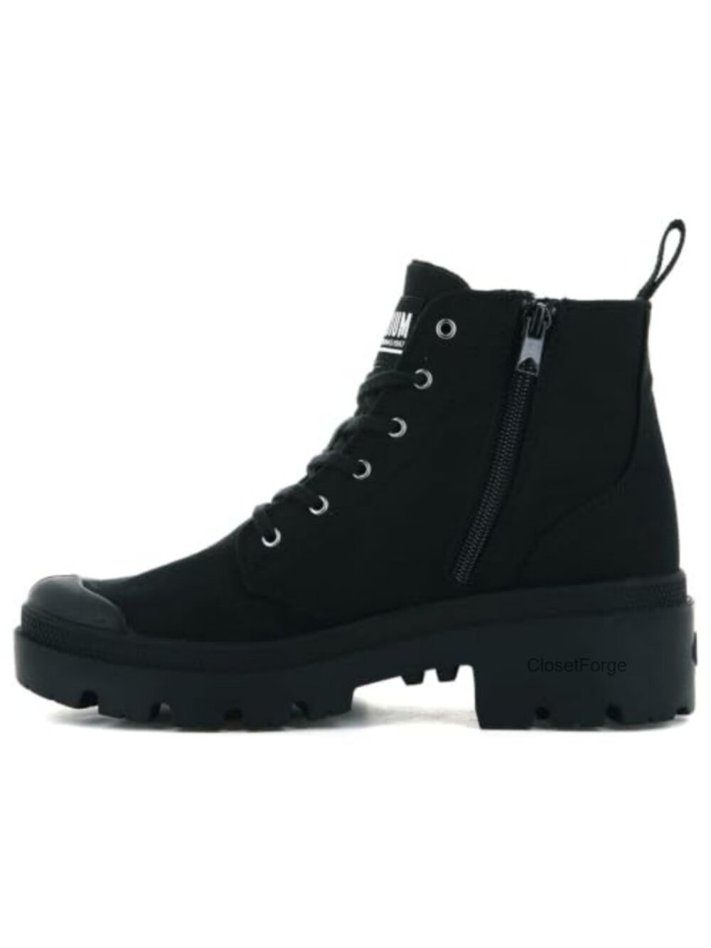 Palladium Canvas Combat Ankle Boots High Top Vegan Platform
